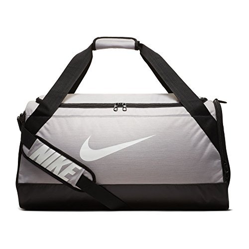 Nike Brasilia Medium Training Duffel Bag, Atmosphere Grey/Black/White (grau) - BA5334-027