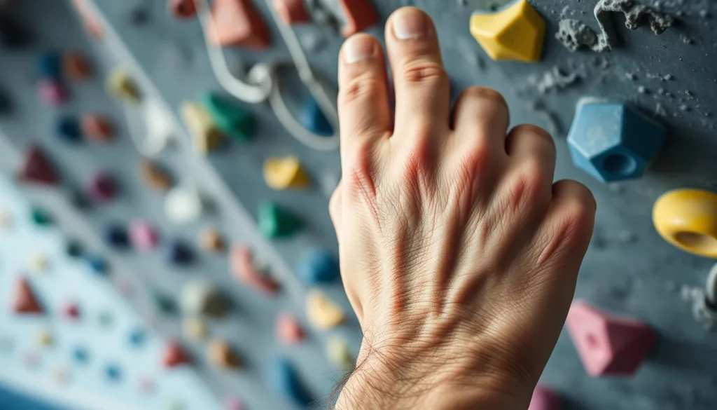 Fingerkraft beim Bouldertraining