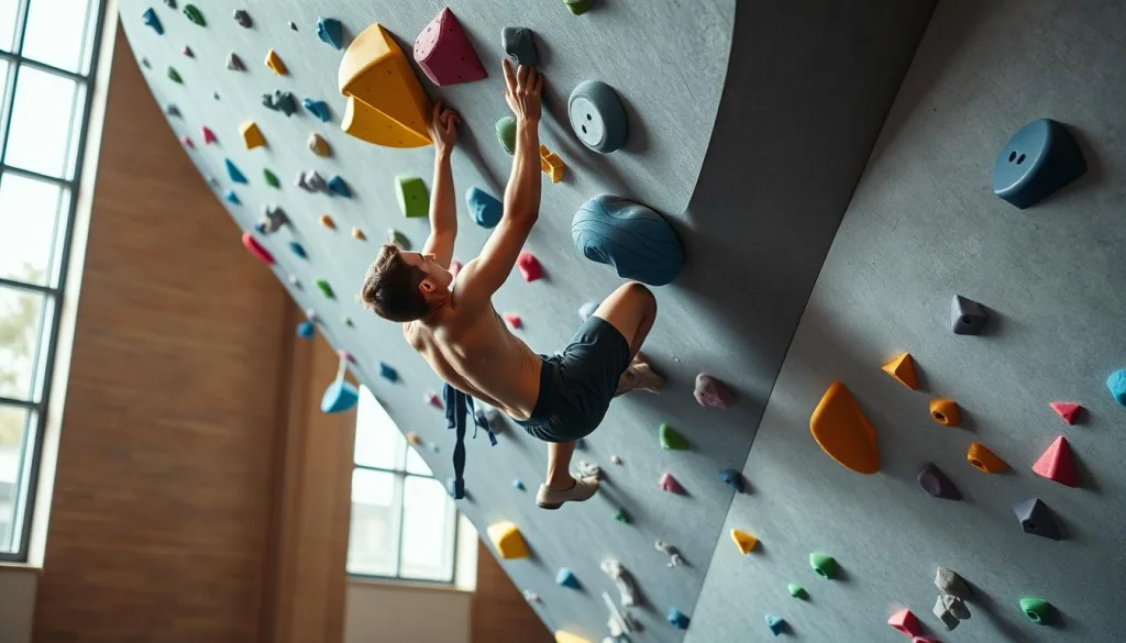 Statische Übungen im Bouldertraining