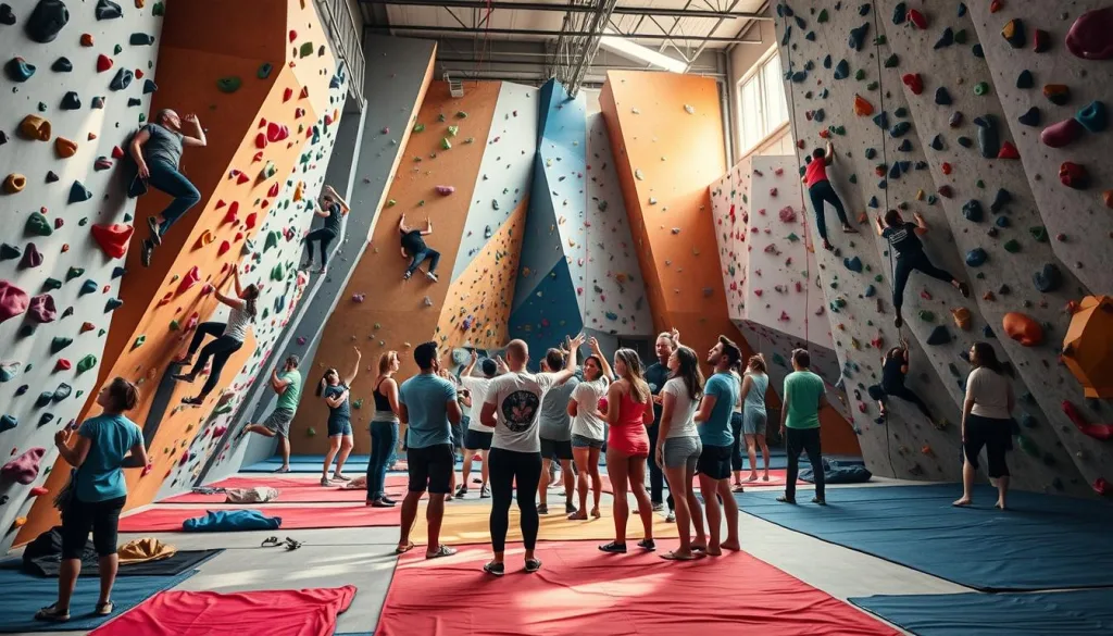 Boulder-Community und Boulderhallen