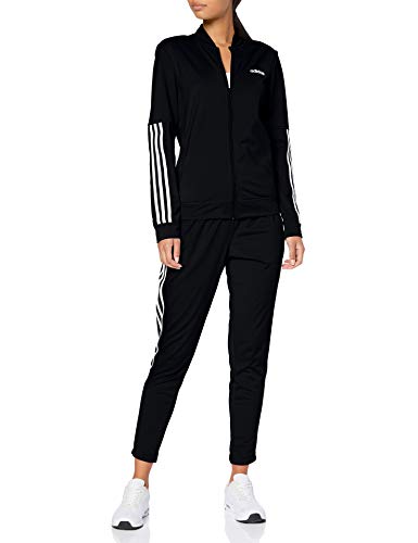 adidas Damen Back2Basics 3-Streifen Trainingsanzug, Black/White, S