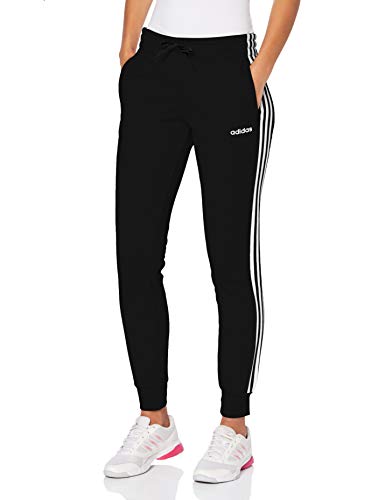 adidas Damen Essentials 3-Streifen Trainingshose, Black/White, XL