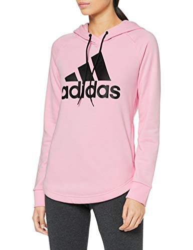 adidas Damen Must Haves Badge of Sport Hooded Sweatshirt, True Pink, Größe S