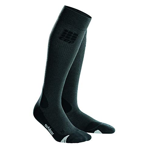 CEP Herren Pro+ Outdoor Merino Socken, Grey/Black, IV