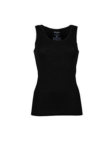 Dilling Merino Unterhemd für Damen - aus 100% Bio-Merinowolle Schwarz 36