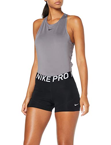 Nike Damen Pro Shorts, Black/White, L