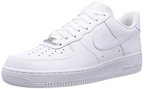 Nike Herren Air Force 1 '07 Sneakers, Weiß, 43 (US 9.5)