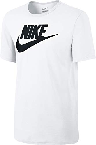 Nike Herren Tee-Futura Icon Training T-Shirt, Weiß/Schwarz, M