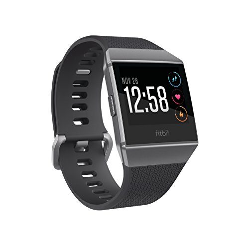 Fitbit Ionic Health & Fitness Smartwatch, Dunkelgrau und Rauchgrau,Einheitsgröße